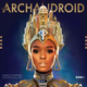The cover art for The Archandroid featuring Cindi’s headdress styled after Metropolis. Note also that the album cover as a whole is an homage to Fritz Lang’s film Metropolis.